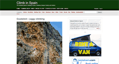 Desktop Screenshot of climbinspain.com