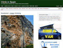 Tablet Screenshot of climbinspain.com